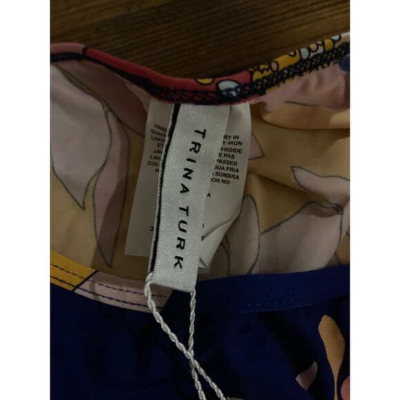 Trina Turk Swim Swim Cover Up Floral Dress Size Medium New With Tag - Picture 6 of 7